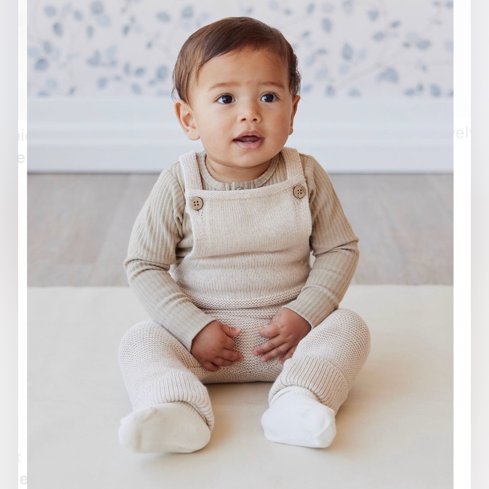 Jamie Kay Cream Knit One Piece Overall